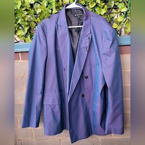 Blue/Violet Double Breasted Blazer